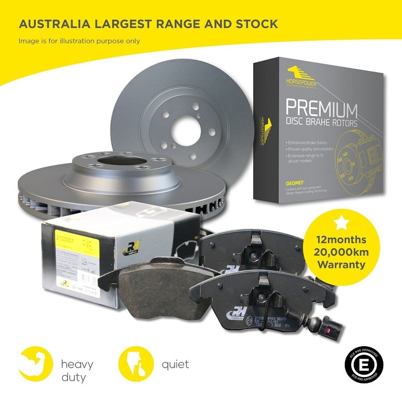 Front Remsa Brake Pads and Disc Rotors Set for BMW 520d 525 530d 530i E60 324mm