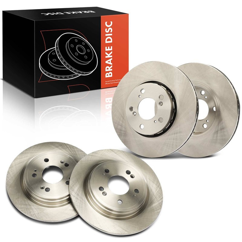 4Pcs Front & Rear Side Disc Brake Rotors for Acura RLX 2014 2015 2016 2017-2020