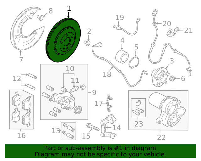 Genuine Land-Rover Disc Brake Rotor LR161919 gallery