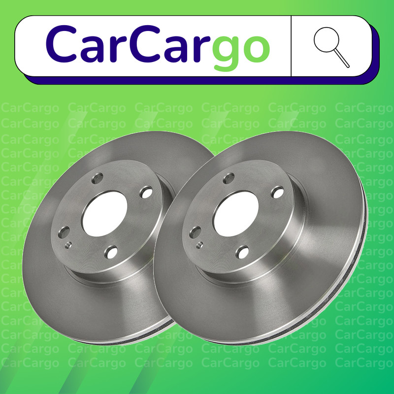 Premium Vented Front Brake Discs Pair Mazda MX-5 1.8 16V 1998-2005 255 mm