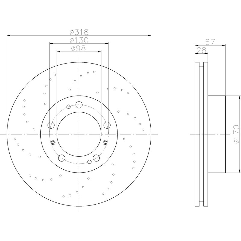 Pagid Front Driver Side Disc Brake Rotor for 911, Boxster, Cayman (355121922) gallery