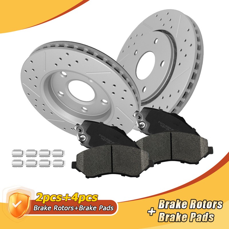 Front Disc Rotors Brake Pads for Dodge Journey Grand Caravan Town & Country C/V