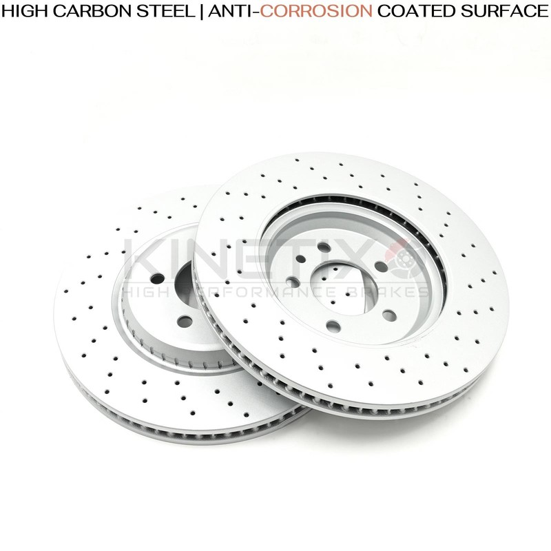 FOR RANGE ROVER SPORT L460 L461 (21+) DRILLED REAR BRAKE DISCS PADS SENSOR 370mm gallery