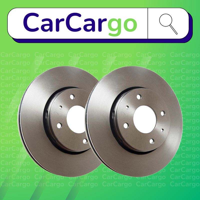 Premium Vented Front Brake Discs Pair Volvo V40 1.8 LPG 1999-2004 281 mm