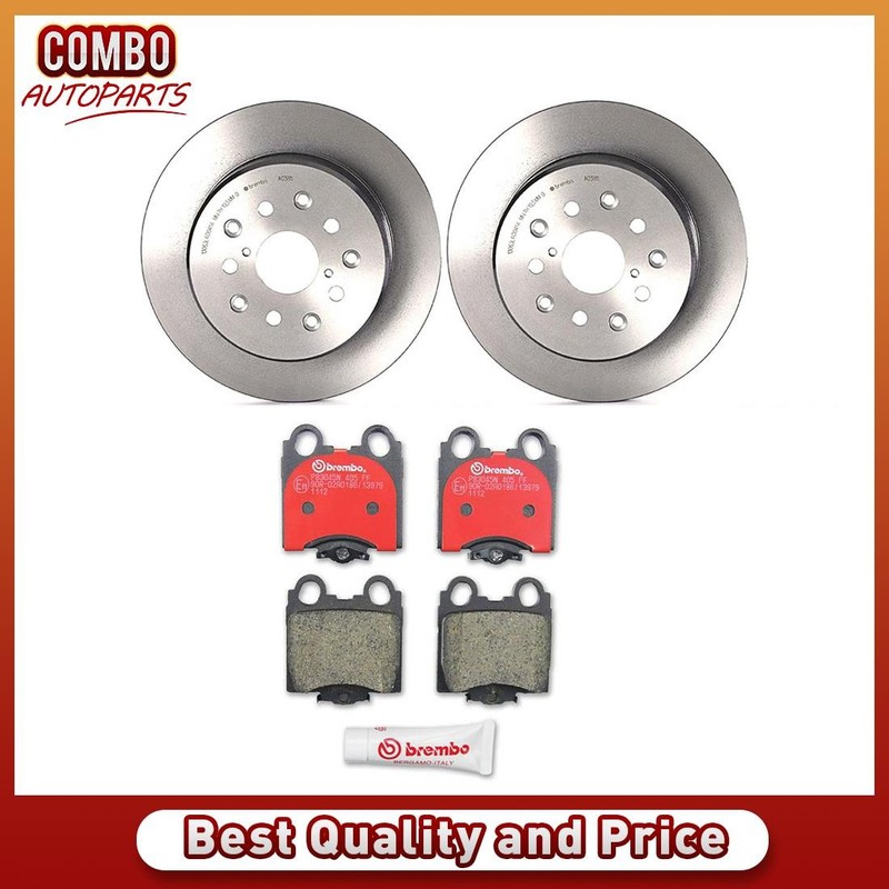 Brembo Rear Disc Brake Rotors Brake Pads for 1998 1999 2000 Lexus GS400