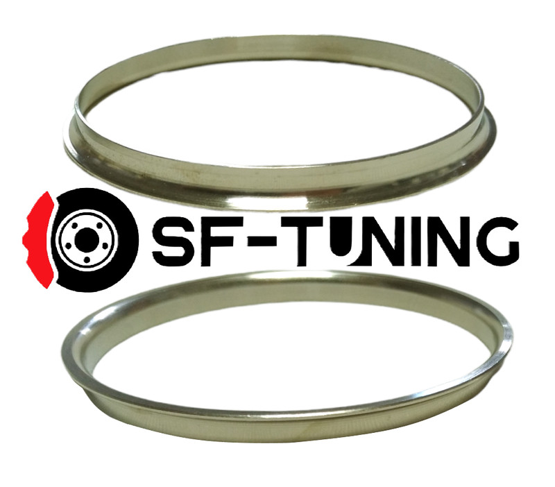 Pair of Brake Disc Centering Rings to Mount Mercedes Discs to VAG Cars 67-65mm gallery