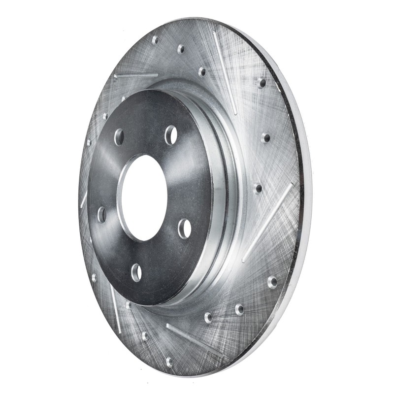 Front Rear Drilled and Slotted Brake Rotors for 2019 2020 2021 2022 Volvo XC40 gallery