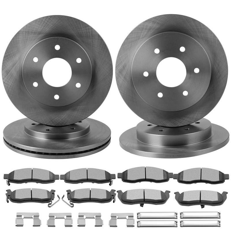 Front Rear Rotors Brake Pads for 2004 2005 Infiniti QX56 Nissan Armada Titan gallery