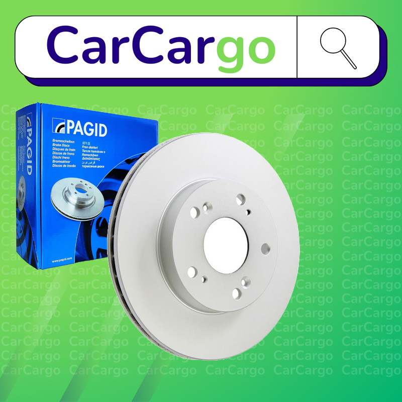 Pagid Vented Front Brake Discs Pair For Honda Civic 1.3 IMA 2006-2012 262 mm