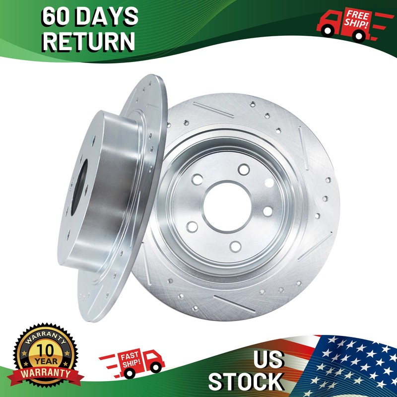 11.46” REAR Left Right Drilled Brake Rotors for 2022-2025 Nissan Altima Maxima
