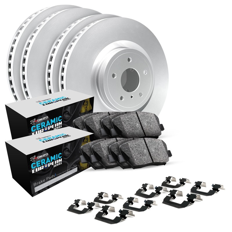 R1 Concepts Wdth2 10007 R1 Brake Rotors Carbon Coated W Euro Ceramic Pads