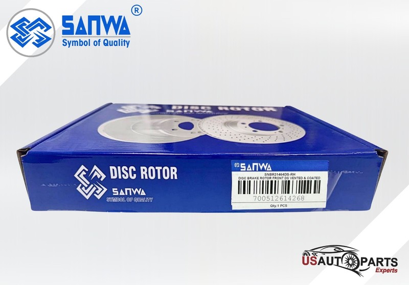 PAIR OF FRONT LH BRAKE ROTOR VENTED & GEOMET COATED D&S 296 mm FOR ALTIMA 07-23 gallery