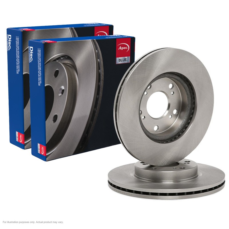 2X APEC Front Brake Discs for HONDA FR-V 2004-09 282mm Vented SDK6121