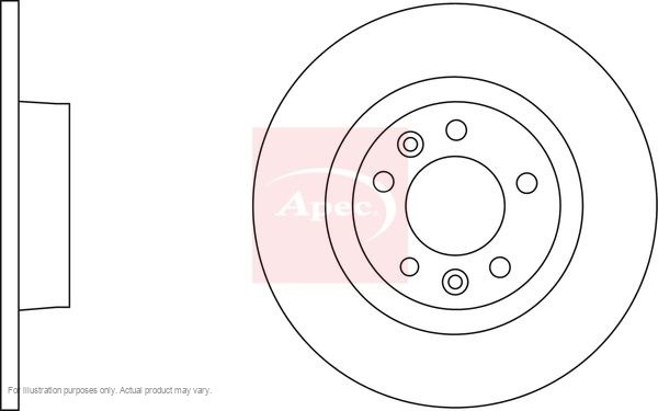 2x APEC Rear Brake Discs for PEUGEOT EXPERT TEPEE 2007- 290mm Solid DSK2612 gallery