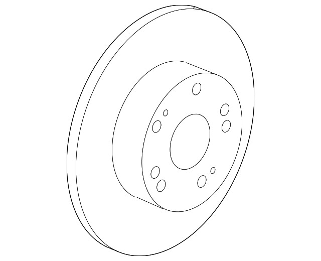 13-17 ACCORD 14-15 ACCORD HYBRID REAR BRAKE DISC (42510-T2F-A00) gallery