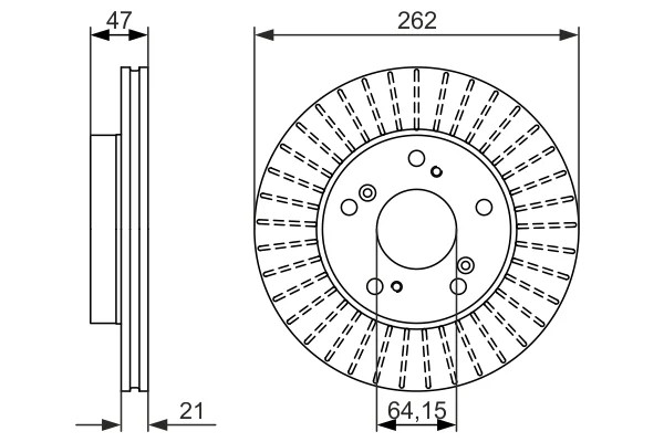 2x Brake Discs Pair Vented fits HONDA CIVIC EP1, Mk7 1.4 Front 01 to 05 D14Z6 gallery