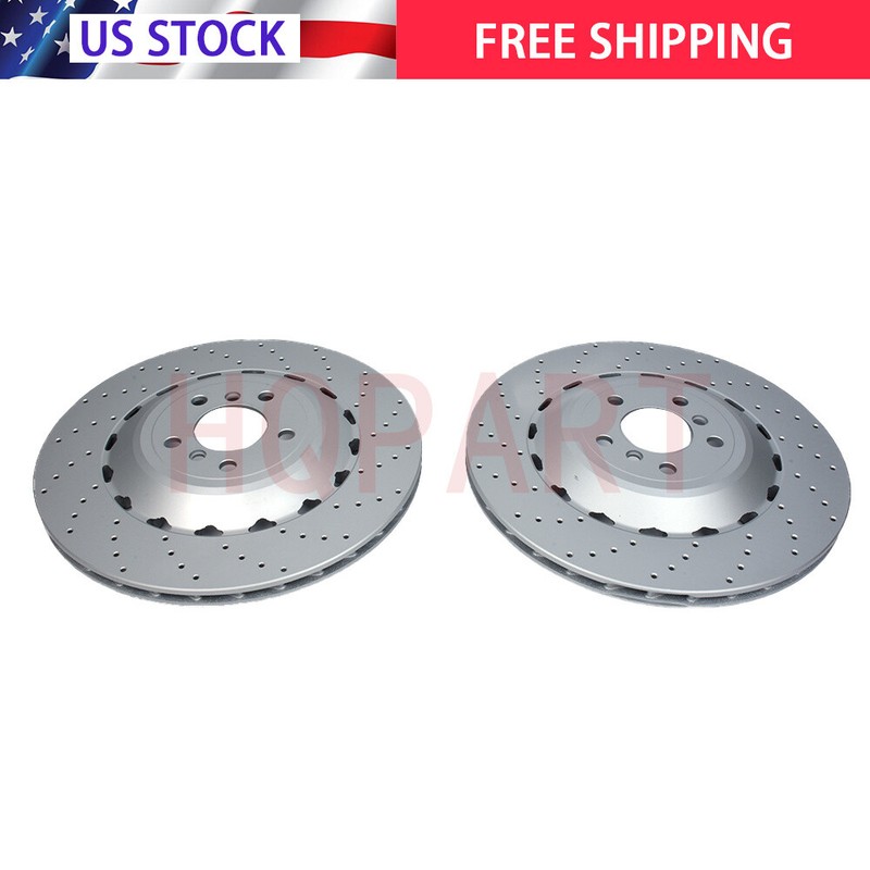 New Performance Pair Set 2 Rear 370mm Disc Brake Rotors For BMW F80 F82 F83 F87