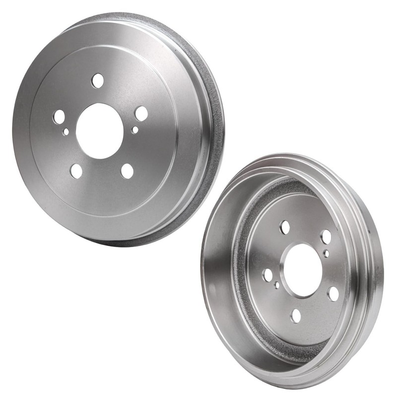 Front Drilled Rotor & Brake Pad + Rear Drum & Shoe for 2004-2008 Toyota Prius gallery