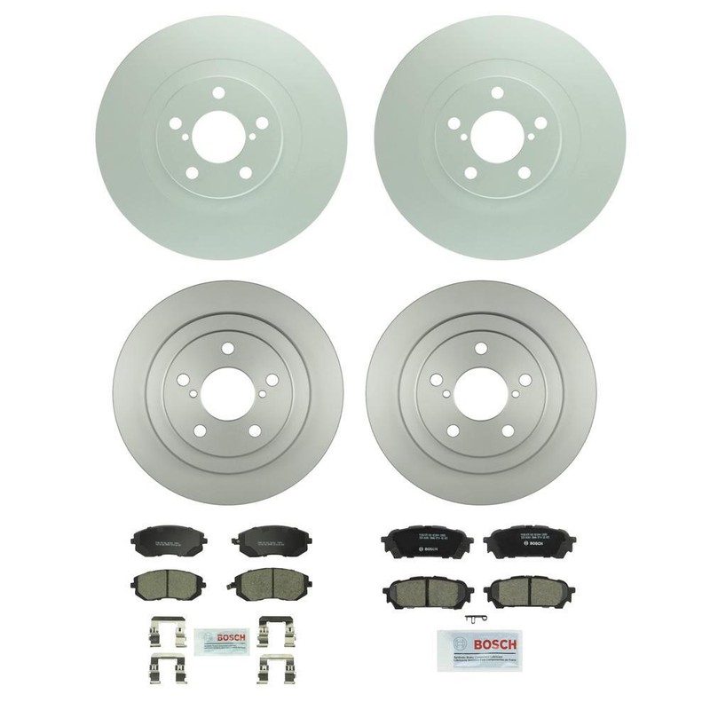 Bosch Front 293.3mm Rear 266mm Brake Kit Disc Rotors Ceramic Pad For Saab Subaru