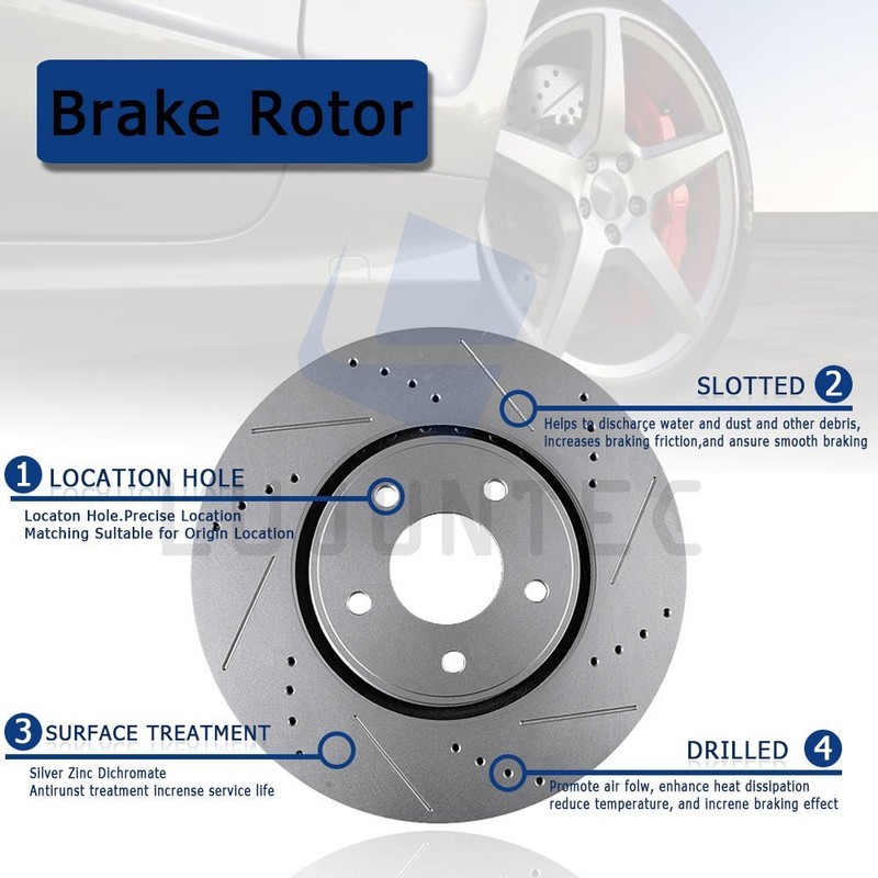 Rear Brake Rotors For 1997-2007 Chrysler Town & Country Dodge Grand Caravan gallery