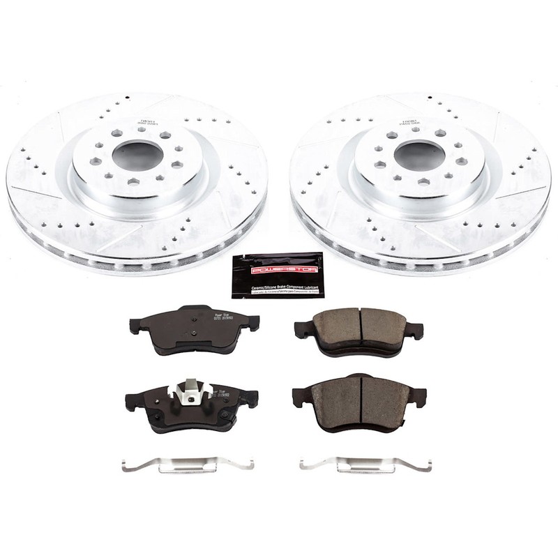 Powerstop Evolution Front 2 Wheel 305mm Disc & Pads Kit for 15-22 Promaster City gallery