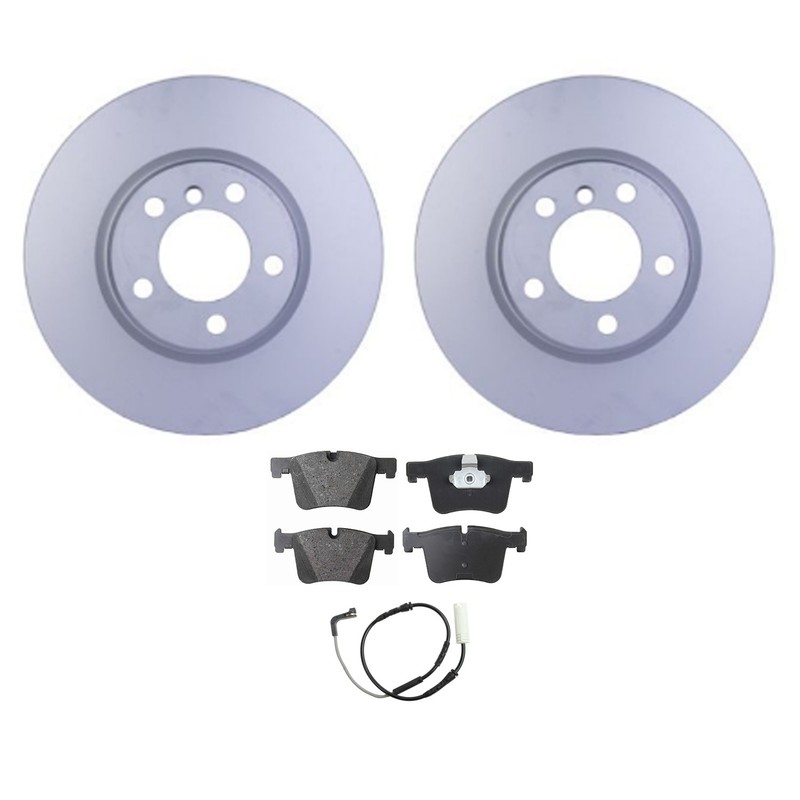 Hella Front Rotors Low-Met Disc Brake Pad Kit For BMW E92 E93 F30 328i Base 2013