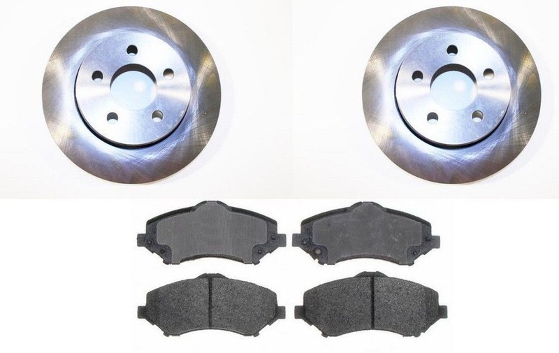08-2011 Grand Caravan Town & Country REAR BRAKE PAD 1021 & 2x REAR ROTORS 53050
