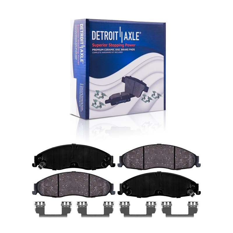 Front Rear Drilled Rotors Ceramic Brake Pads Kit for 2003 - 2007 Cadillac CTS gallery