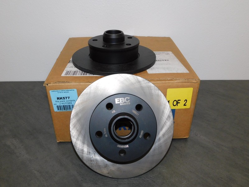 EBC D Series Premium OE Replacement Disc Rotors Pair Rear For VOLKSWAGEN RK577