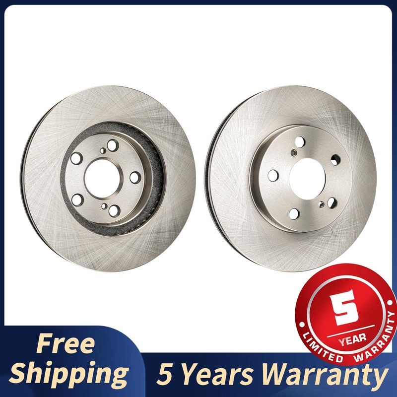 Front Coated Brake Rotors For 2010-2011 Toyota Prius 2011-2017 Lexus CT200h