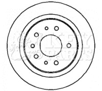 2x Brake Discs Pair Solid fits VAUXHALL VECTRA C 3.2 Rear 03 to 05 Z32SE 278mm gallery