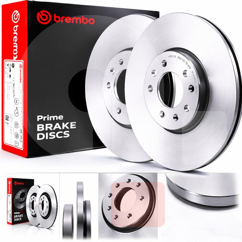 Brembo rear brake discs pair kit for Maserati 272mm full pair