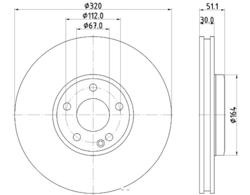 Hella 355119702 BRAKE ROTORS