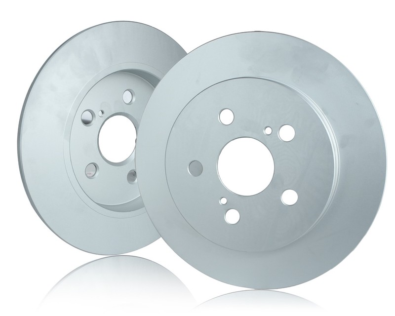 2pcs For 2010-2022 Toyota Prius New Rear Disc Brake Rotors 4243102200 4243102250 gallery