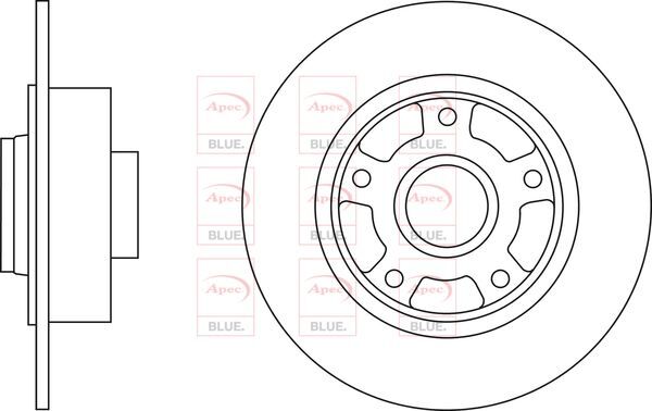 Brake Discs Pair Rear FOR RENAULT MEGANE 160bhp III 2.0 09->15 CHOICE2/2 Blue gallery