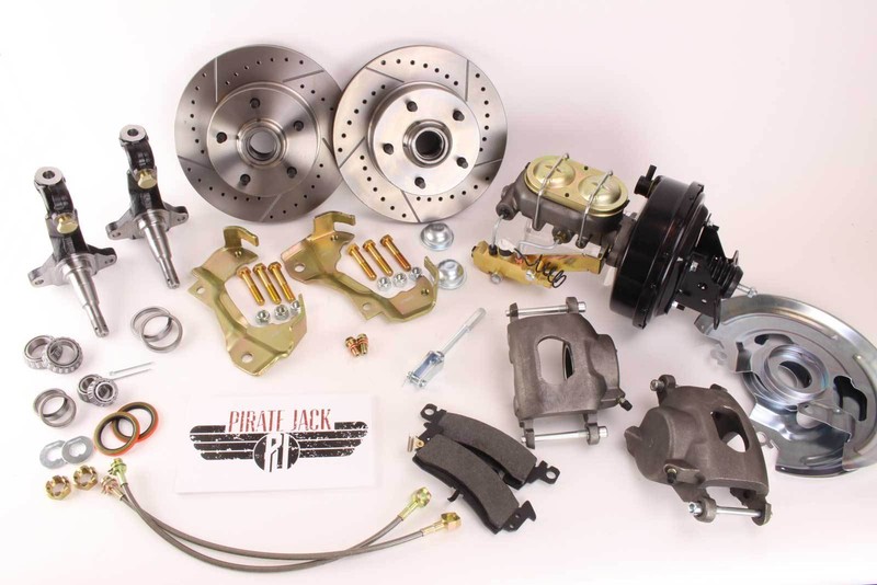 1964-1972 GM A, F, X Body Disc Brake Conversion Kit 9″ Booster Drilled Rotors