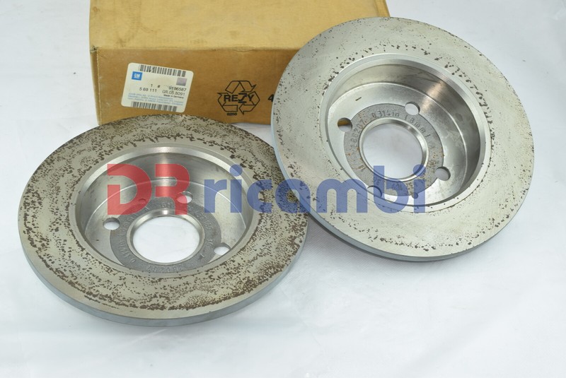 Brake Disc Pair Front OPEL Astra Classic Astra G/H Meriva With Bolts 569111