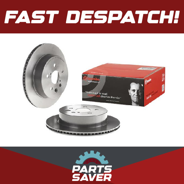 2x Brake Discs Pair Vented fits LEXUS GS300 2.0 Rear 2017 on 8AR-FTS 310mm Set