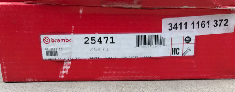 *Brembo Brake Rotor – Part #09.6913.10 – Fits BMW 750iL 1995-2001