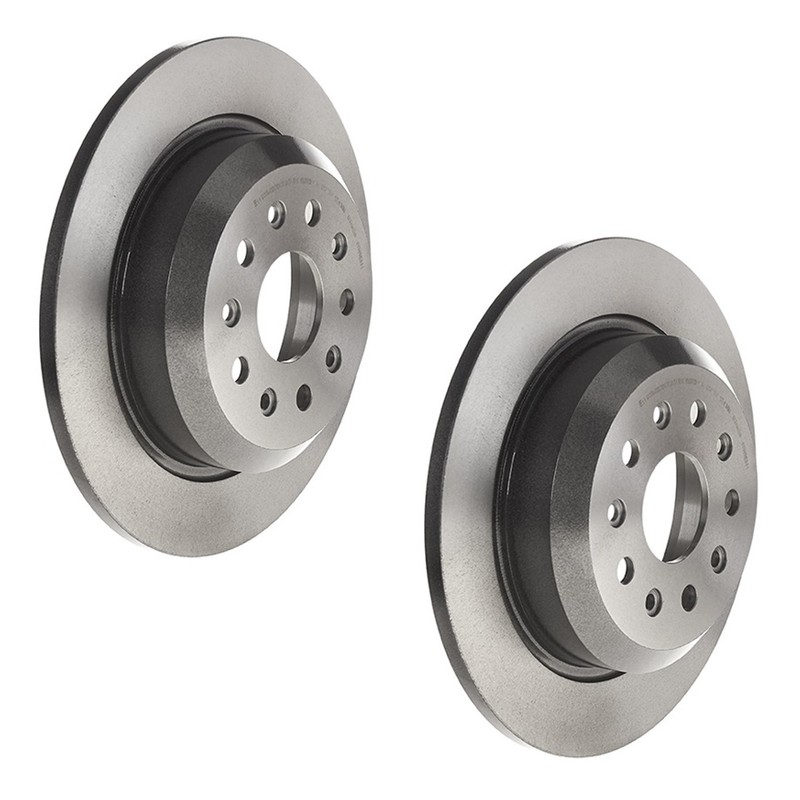 Brembo Pair Set of 2 Rear Solid 342mm Disc Brake Rotors for Jeep Wrangler 18-22