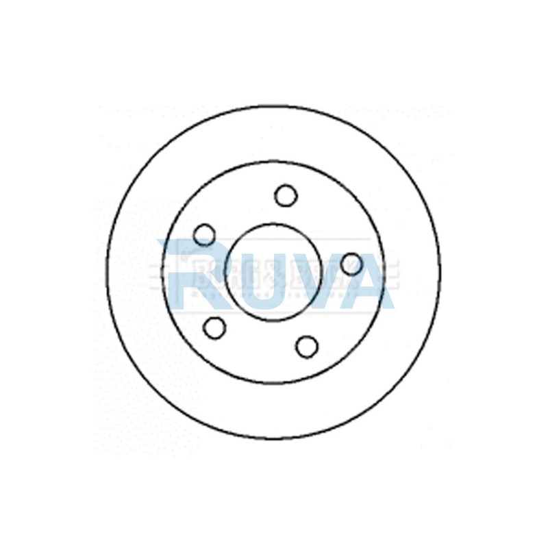 Fits Nissan Primera 2000- Almera 2000-2006 Ruva Rear 1x Brake Disc 432064U103