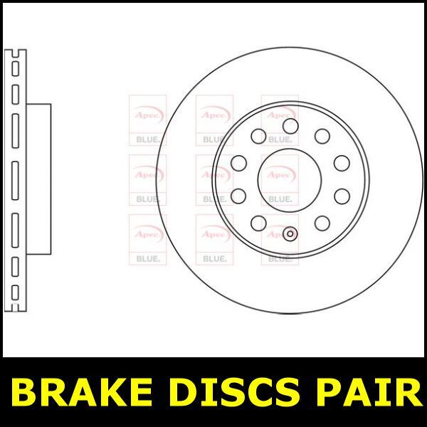 Brake Discs Pair Front FOR AUDI A3 8V 1.6 13->20 CHOICE1/2 Diesel Blue gallery