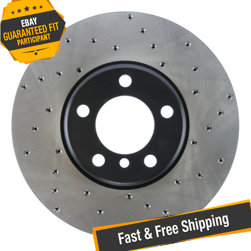 StopTech Sport Drilled 1-Piece Front Driver Side Brake Rotor for 17-18 BMW M240i