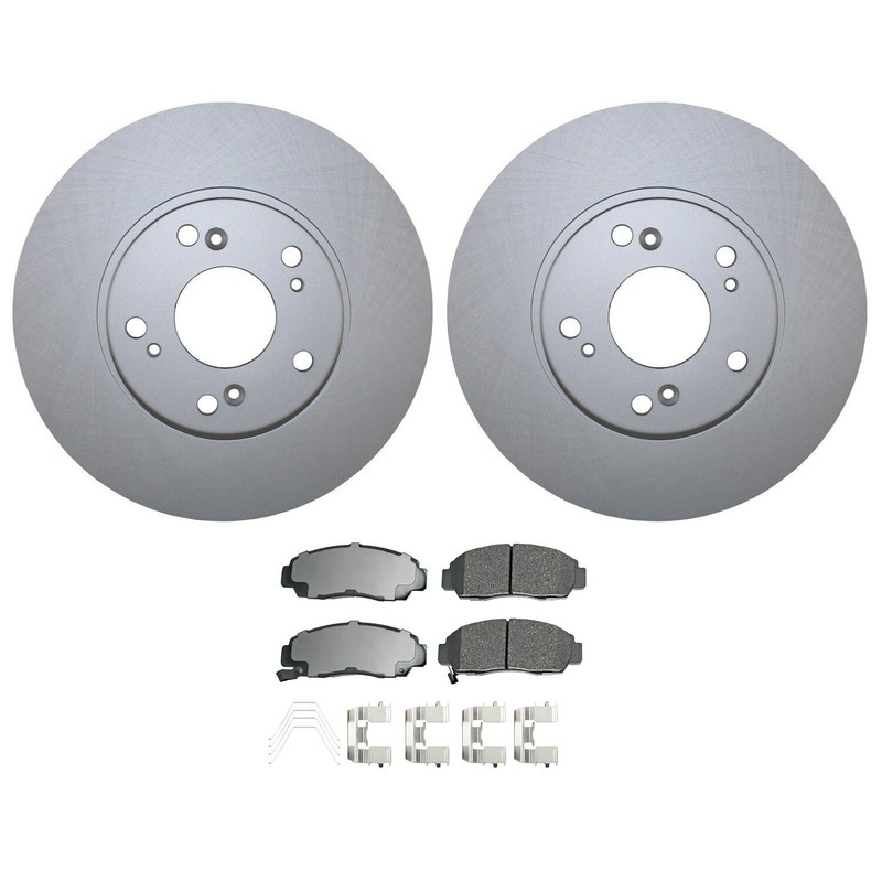 Front Brake Kit 282mm Rotors Akebono ProACT Ceramic Pads For Honda Accord Civic gallery