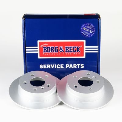 x2 Borg & Beck Rear Brake Discs Pair Fits Mercedes-Benz BBD4487 gallery