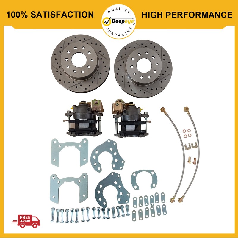 For Ford 9 Inch Bolt-On Disc Brake Kit, Currie Axles, E-Brake Rotors