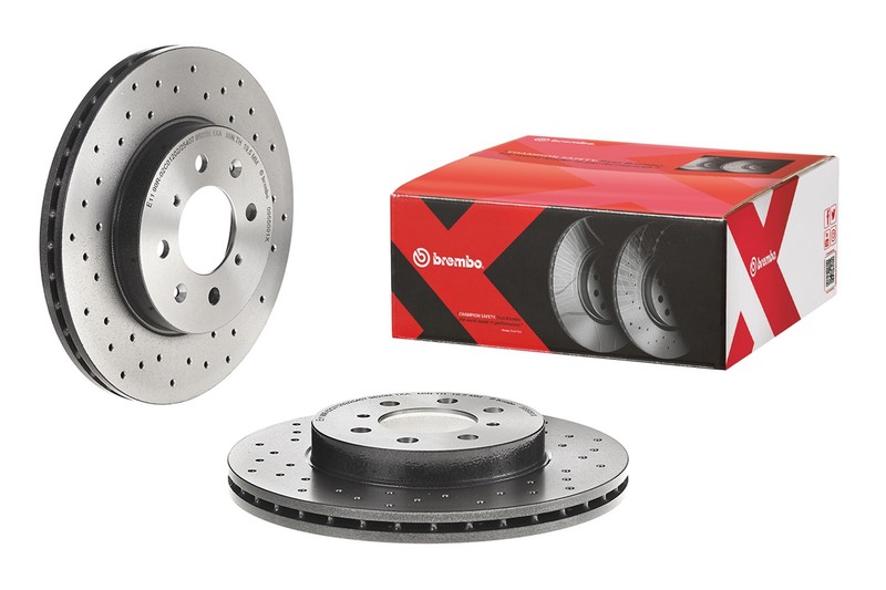 Brembo Front Drilled Disc Brake Rotor 09.5509.1X for Acura Integra Honda Civic