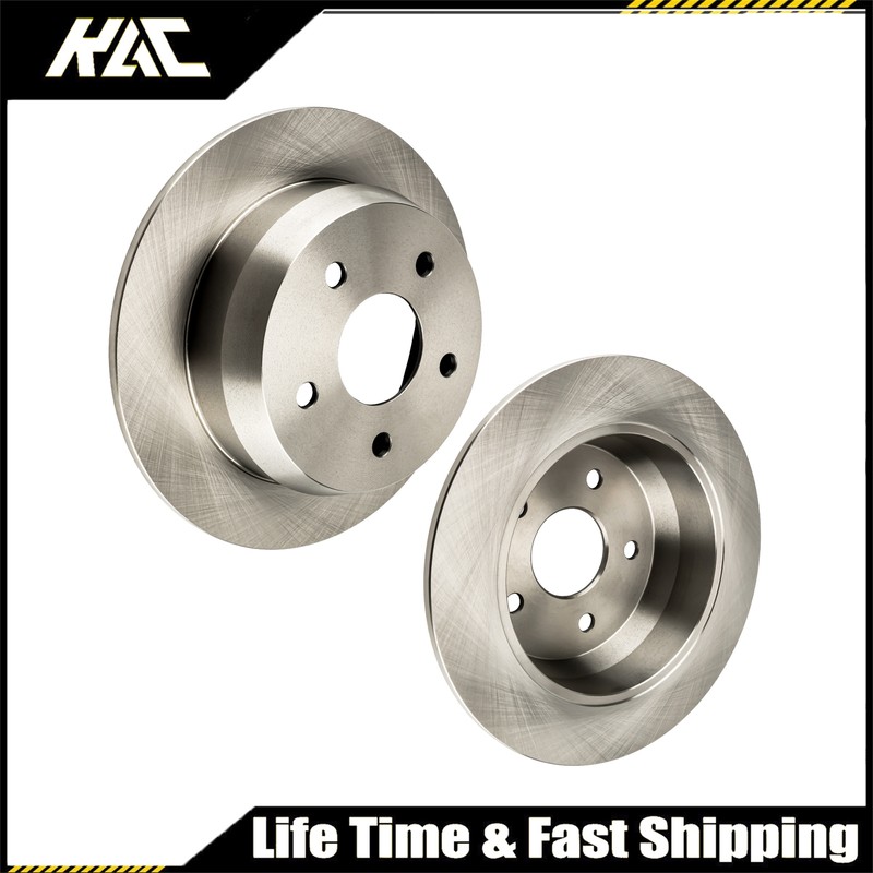 2x Disc Solid Brake Rotors For Jeep Grand Cherokee 1999 2000-04 305mm 5119 Rear