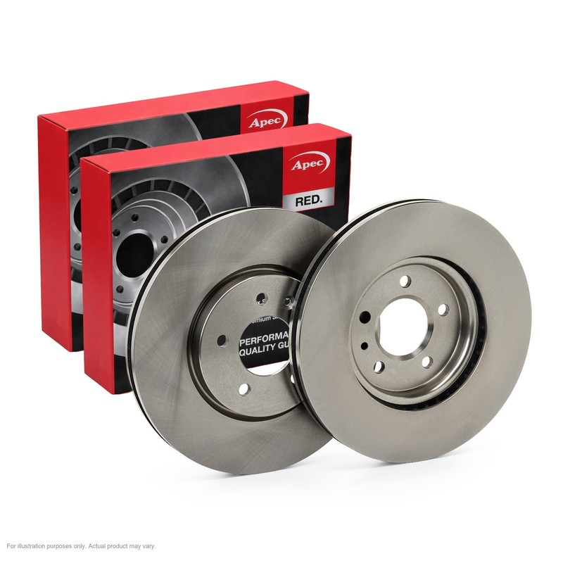 2x APEC Front Brake Discs for VAUXHALL ZAFIRA Mk III 321mm Vented DSK3013