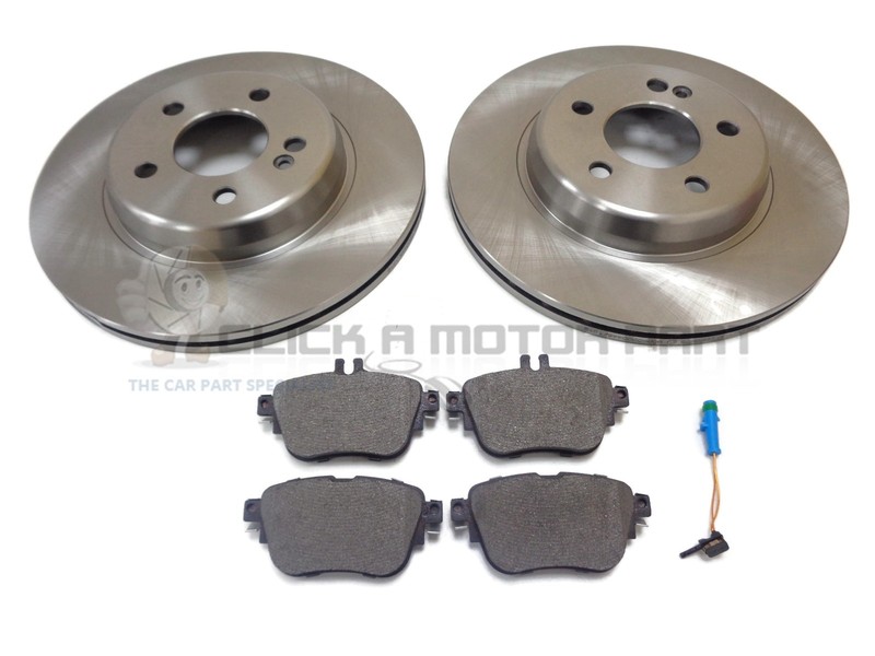 Rear 2 Brake Discs And Pads & Sensor For Mercedes E200 E220 E300 (Read Listing)